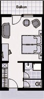 Grundriss Doppelzimmer 1