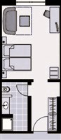 Grundriss Doppelzimmer 2