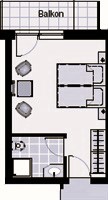 Grundriss Doppelzimmer 3